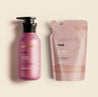 Rosé body lotion with refill